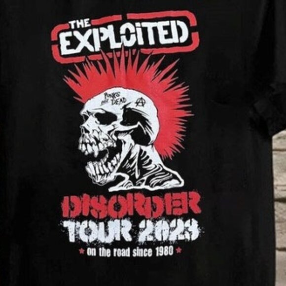 The Exploited Disorder Tour 2023 T-Shirt Punk Rock Band Concert Fan Gift 2 79 - Picture 2 of 7